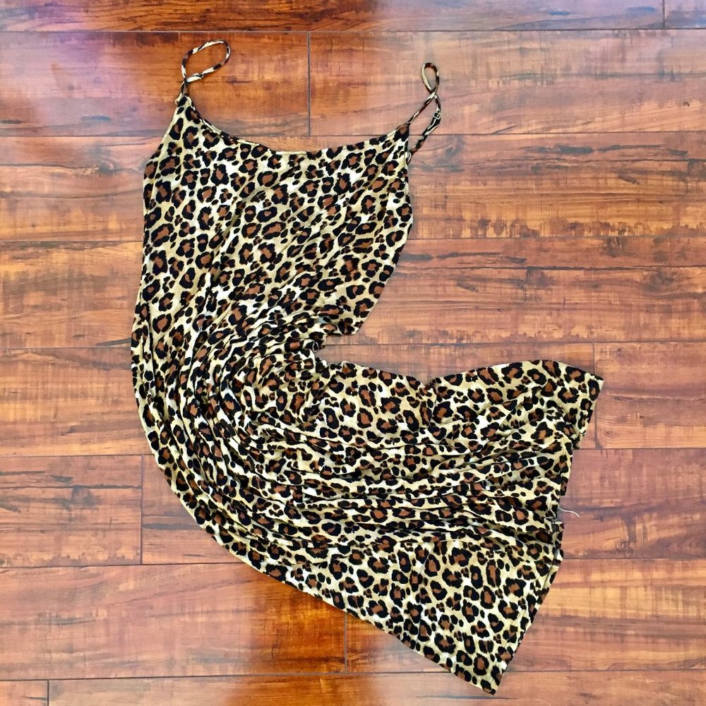 Natori Leopard Print Longer-Length Chemise Nightg… - image 1